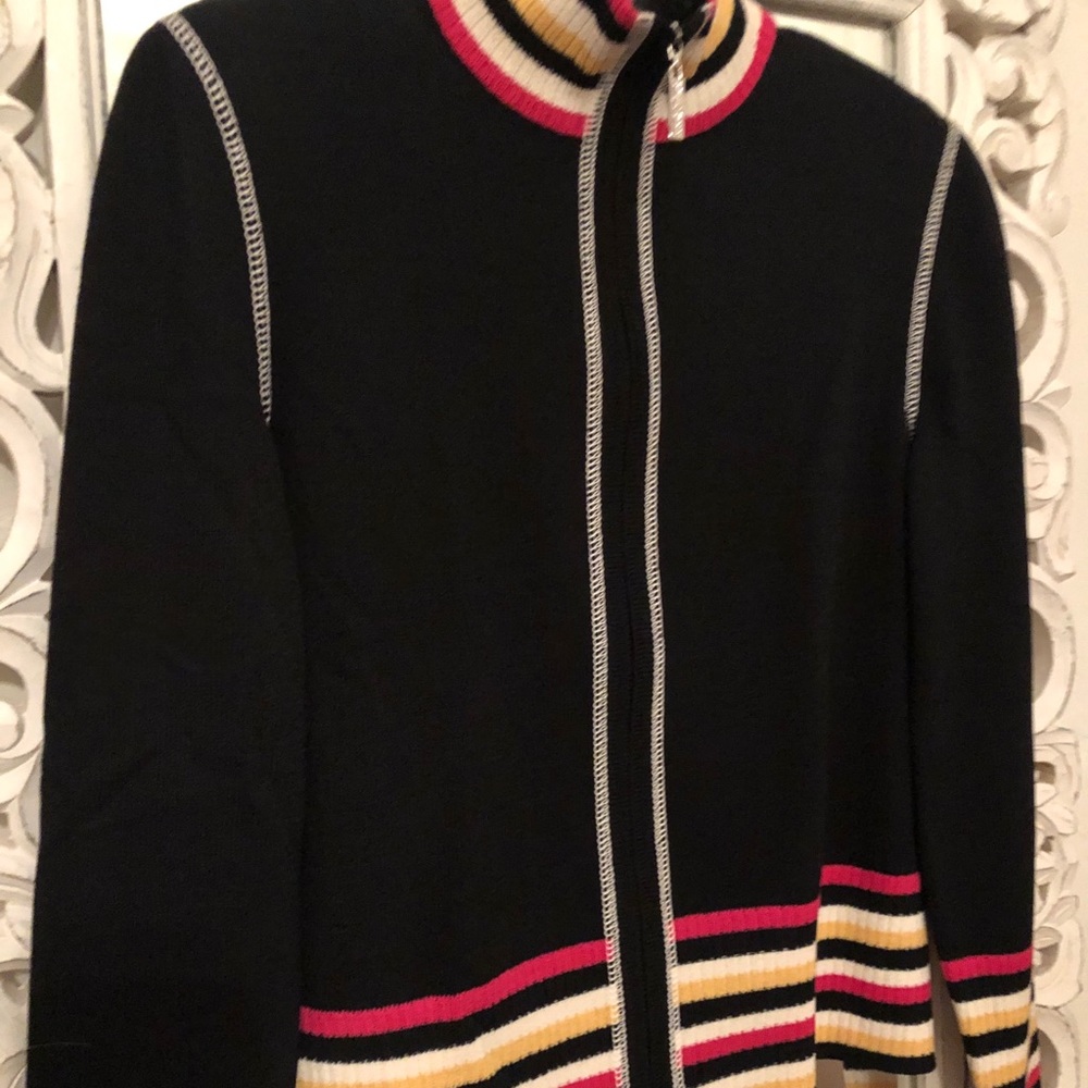 St John Sport New With Tags. Zip Up Wool Cardigan